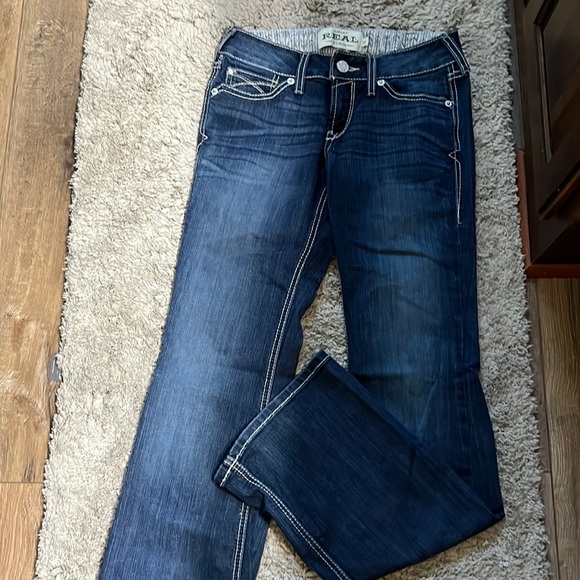 Ariat dark wash boot cut jeans. Size 26R. Worn twice!! - Picture 1 of 2